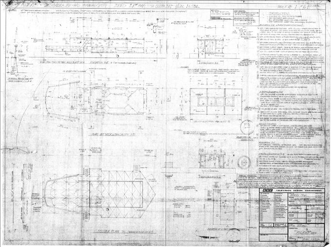 The detailed construction drawing for the boat interior.