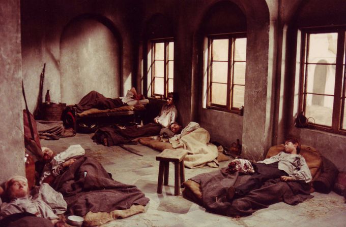 The hospital at Scutari before Florence Nightingale's influence.