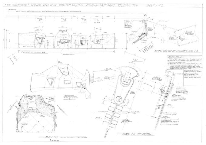 The set construction drawing