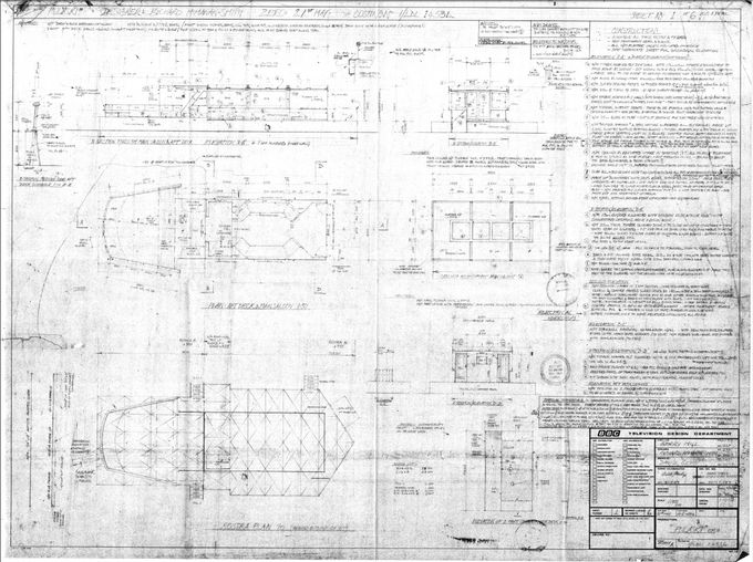 The detailed construction drawing for the boat interior.
